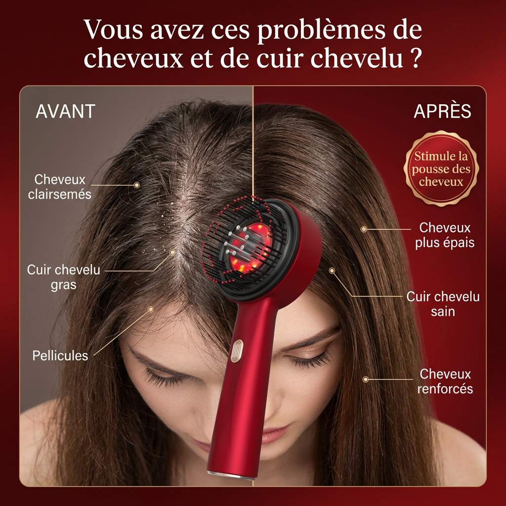 La brosse nouvelle génération qui stimule la repousse, sans contrainte
